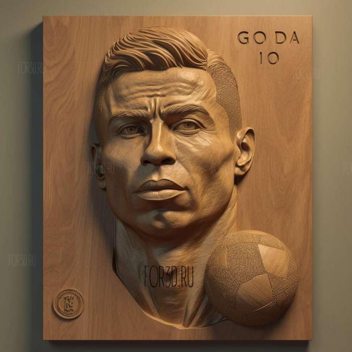 Ronaldo Nazario 1 stl model for CNC